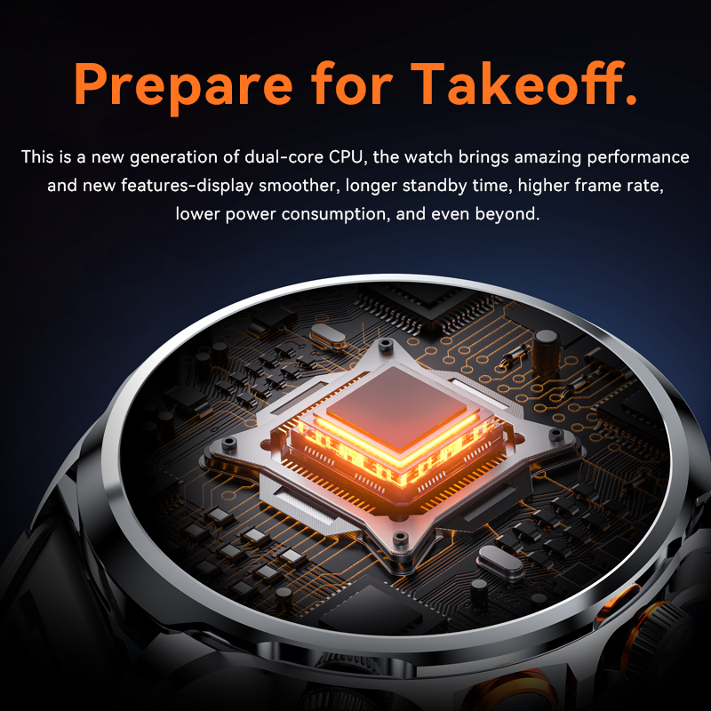 2025 Top H18 Smart Watch for Men 5G SIM Card WIFI Video Call Camera 128GB ROM 1.95'' Large Screen IP67 HD Display - Image 3