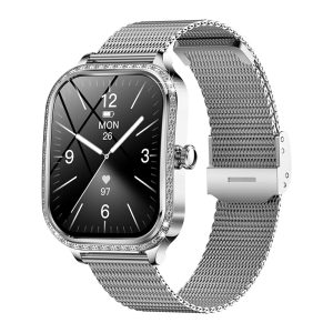 MK88 Fashion Smart Watch for Women with Touch Screen Activity Tracker Message Reminder IP68 Fitness Sleep Tracker Answer Calls