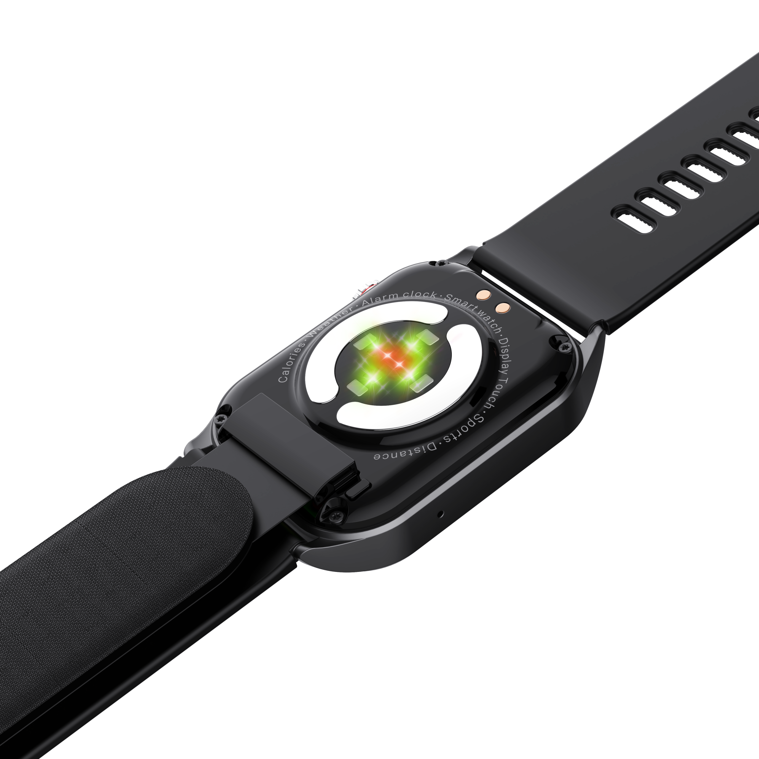 F520 Smart Watch with Air Pump Pressure & Heart Rate Monitor Sleep Voice Broadcast SOS Fall Alarm IPS Display Silicone - Image 7