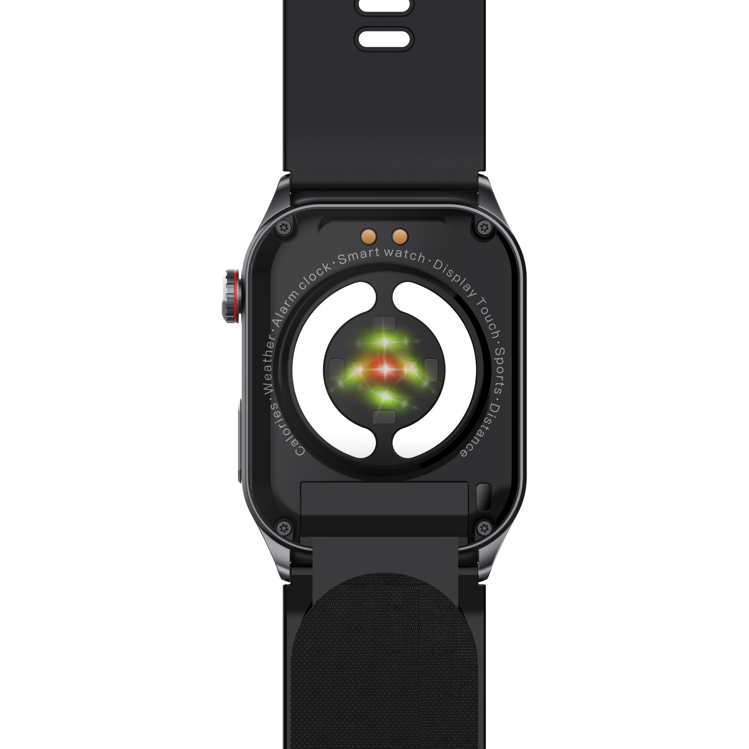 F520 Smart Watch with Air Pump Pressure & Heart Rate Monitor Sleep Voice Broadcast SOS Fall Alarm IPS Display Silicone - Image 5