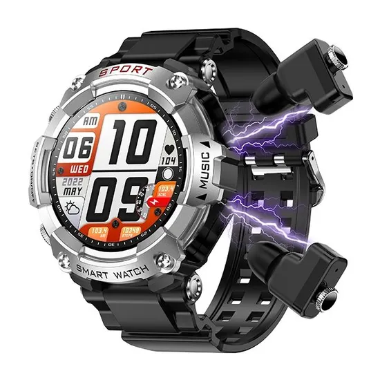 T96 Smart Watch displaying music playback screen