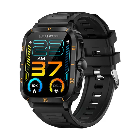 Customizable Kt71 Smartwatch by Eriwin in black strap