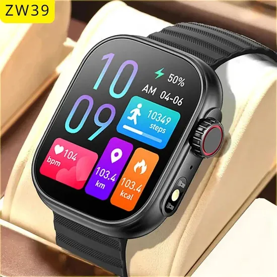 Customizable Zw39 Smart Watch showing wrist strap options