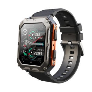 2024 C20 PRO Smartwatch front view with 1.83 inch AMOLED display