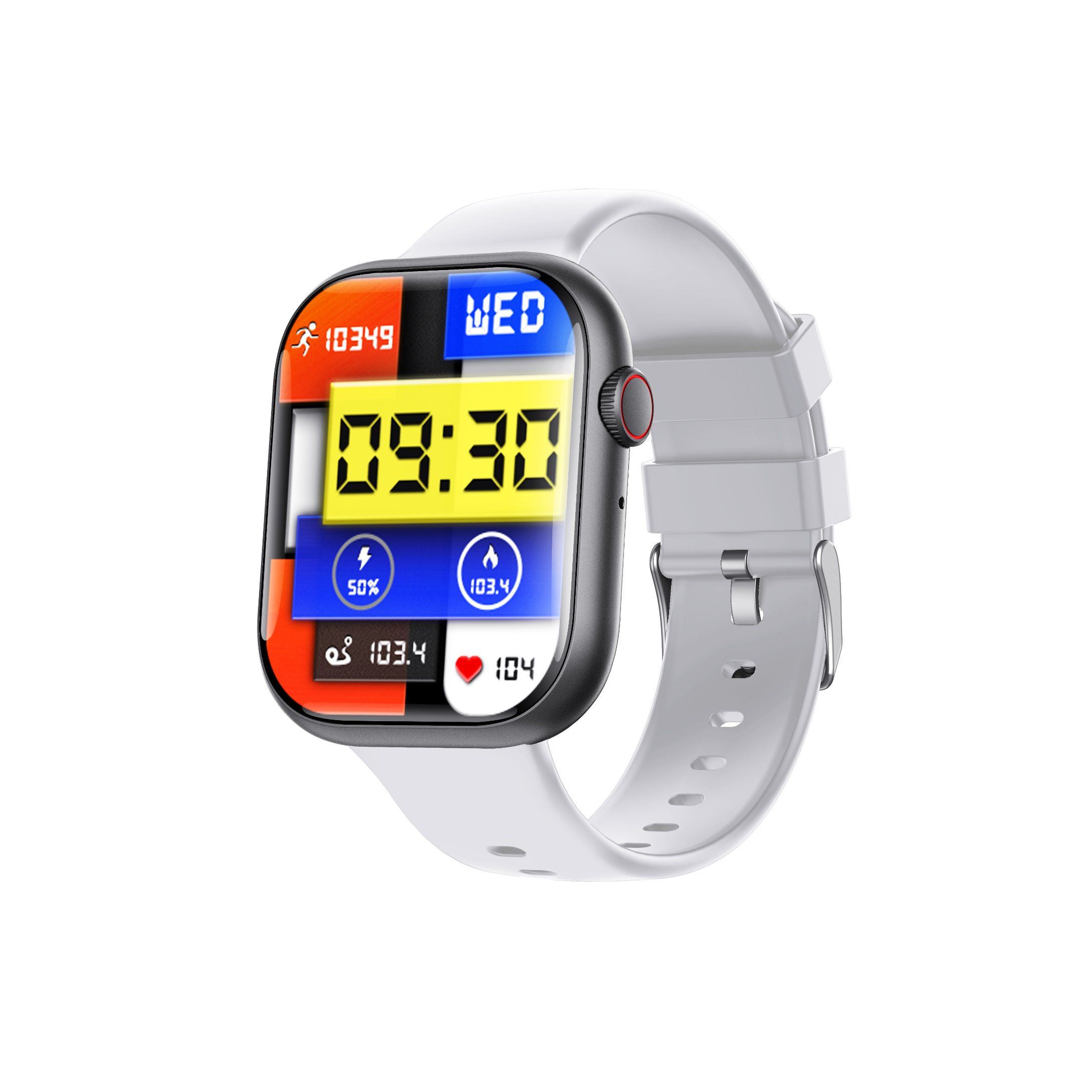 2024 F70 Sports Smartwatch front view with Amoled display