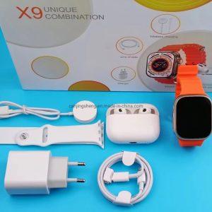 [Hot Item] 2024 Latest Ultra X9 Watch Combination with 25W Pd Fast Charge Wireless Charge X9 Unique Combination Smartwatch