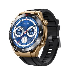 2024 Sport Smartwatch with leather watch band and round Amoled display