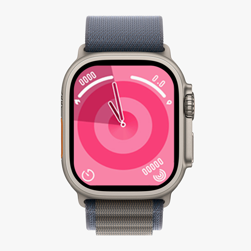 2024 new model sports smartwatch with Siri health detection and GPS
