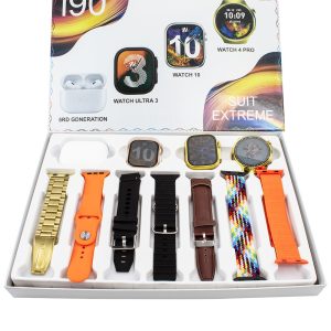 [Hot Item] 2025 Smartwatch Gift Set 3 Wireless Watches 10 Extreme Combination I90 PRO Suit Smart Watch