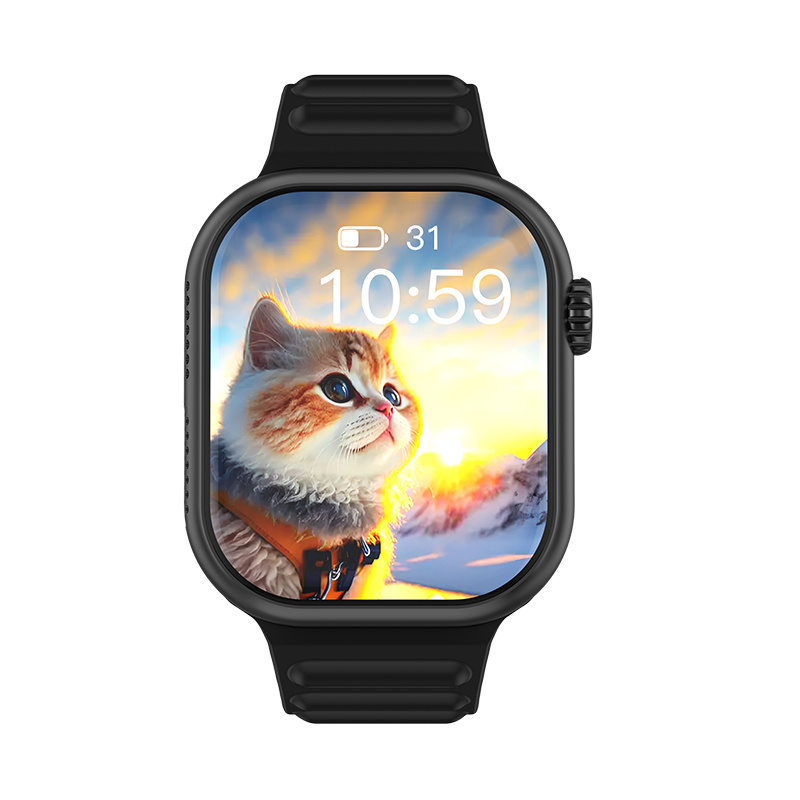 4G Smart Watch with Amoled Display showing video call interface