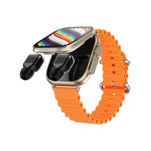 [Hot Item] Bluetooth Calling Smart Watch with in-Ear Earbuds Music Control Tws 2 in 1 Earphone Smartwatch