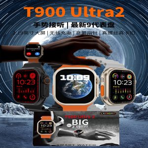 [Hot Item] Calendar Calculator Digital Watch T900 Ultra Health Monitoring Sports Wristband Ultra 2 T900 Ultra 2 Smart Watch with Game