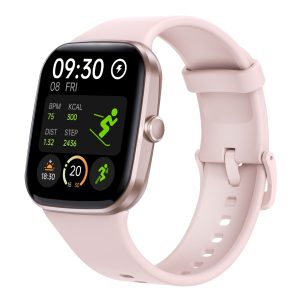 Call Smart Watch with AMOLED display showing heart rate monitoring screen