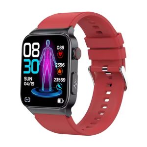 [Hot Item] E500 ECG PPG Blood Pressure Temperature Blood Oxygen Sleep Glucose Monitoring Smartwatch