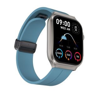 F15 Bluetooth Call Sports Smart Watch with Curved Screen and Metal Body