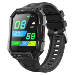 F307 2.1 inch square AMOLED smart watch front view