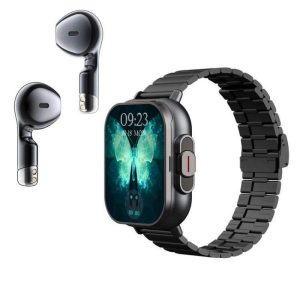 Fashion Smartwatch 2 in 1 with Earphones Amoled Display Front View