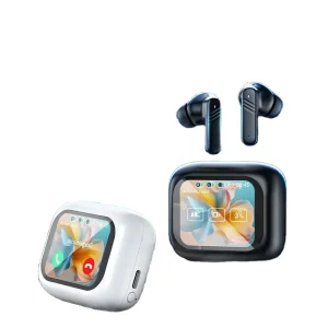 Lx-10 Tws Earbuds Anc Noise Cancellation Smart In-ear Mini Headphone With Touch Screen Control Digital Display Battery Indicator