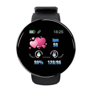 D18s Smart Watch Ip67 Waterproof Fitness Tracker Tft Display Phone Operated Heart Rate Wristband For Sports Rubber