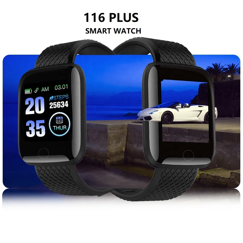 In Stock!!2021 D13 Smart Watches 116 Plus Heart Rate Watch Smart Wristband Sports Watches Smart Band Women Waterproof Smartwatch