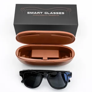 Sanvnet New Gs5 Max Smart Glasses With Charging Case 8mp Camera Ai Translation Wi-fi Transfer Sunglasses Ai Smart Glasses