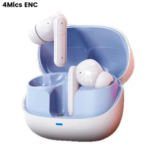 FD19 wireless earbuds in charging case