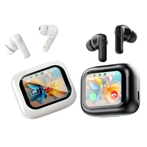 Noise Cancellation Tws Headphones Lx-10 Lcd Full Touch Screen Headphone Gaming Wireless Earphone Tws Anc Enc Headphone