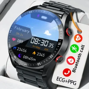 Hw20 Smart Watch 2025 Sport Fitness Heart Rate Ecg+ppg Round Smart Watch With Touch Screen Montre Connecte Smart Watch For Men