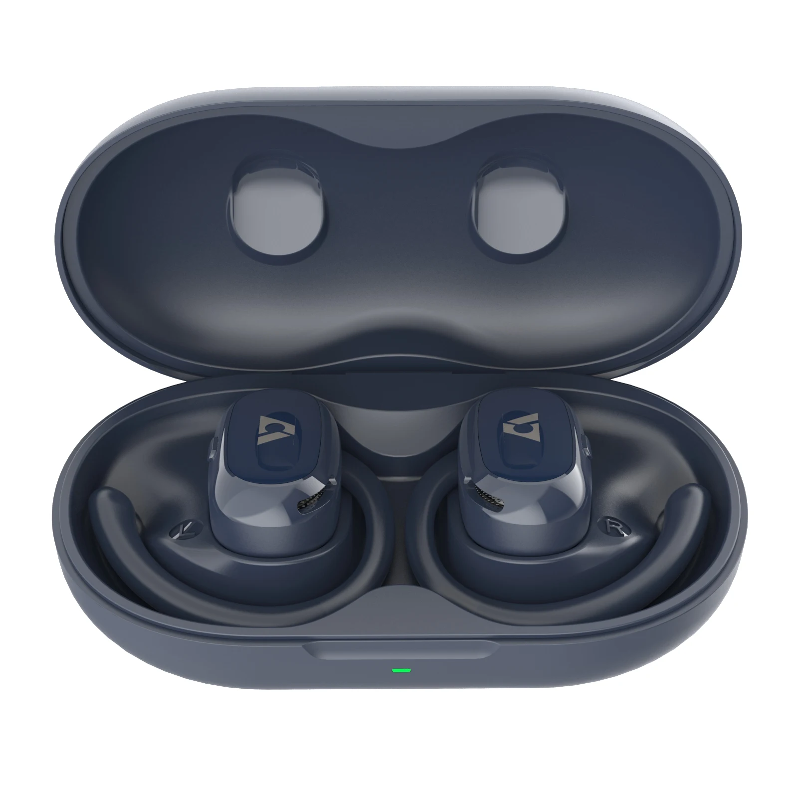 Ankbit Tws True Wireless Noise Canceling Headphones Stereo Bluetooth 5.2 Headset Dual Mic & Hands-free Call Open-ear Earphones