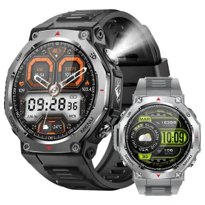 2025 New Kt85 Outdoor Smart Watch Waterproof Ip68 4g Multifunctionality For Call Flashlight Heart Rate Oximeter Magnetic