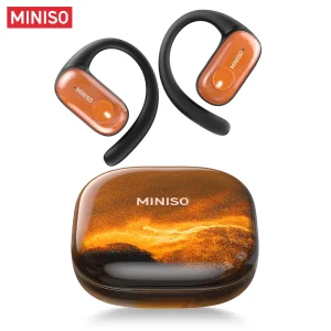 Miniso Ms185 Tws Wireless Sports Earphones Hifi Sound Quality 5.4 For Bluetooth Color Streamer Lighting Effect Noise Cancelling