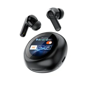 Lx-30 Anc Noise Cancellation Earphone Tws Wireless Earbuds With Touch Screen Long Battery Enc Mic Compatible With Ios Android