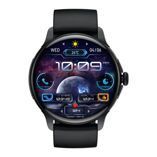 Bluetooth connectivity icon displayed on HK49 smartwatch screen