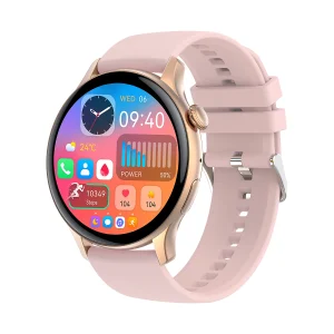 1.43 Inch Ultra-thin Nfc-smartwatch With Ip68 Waterproof For Bluetooth Call Answering & Heart Rate Monitoring Wearfit Pro App