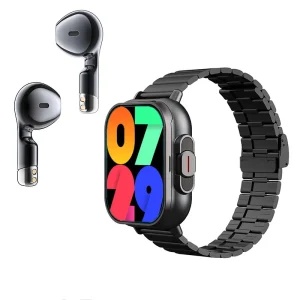 Customized Wholesale Smart Watch Customizable Watch And Headphone 2-in-1 Tws Bt Noise Cancelling Earphones