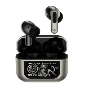 2025 New Smart Touch Screen Anc Enc Ai Translation Earbuds Metal Case App Ai Language Translator Earbuds Translator Device