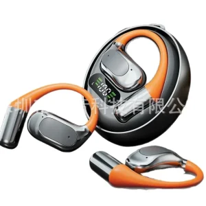 New M113 Wireless For Bluetooth Headset Rotating Binaural Noise-canceling Gas Bone Conduction Small Coconut Ball Hanging Ear Jl