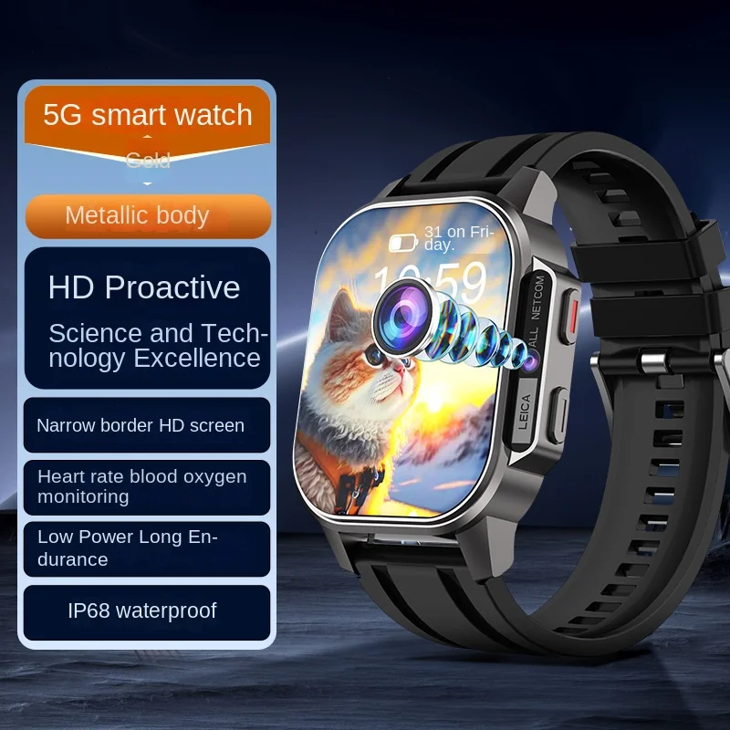 Wholesale New Adults Smart Watch Amoled Display Android Waterproof Sports Digital Electronic Featuring Magnetic Positioning Card