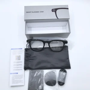 Cy01 Ipx-5 Waterproof 1080p Hd Camera Smart Glasses 800w Ai Translation Object Recognition Real-time Conversation Calling Music