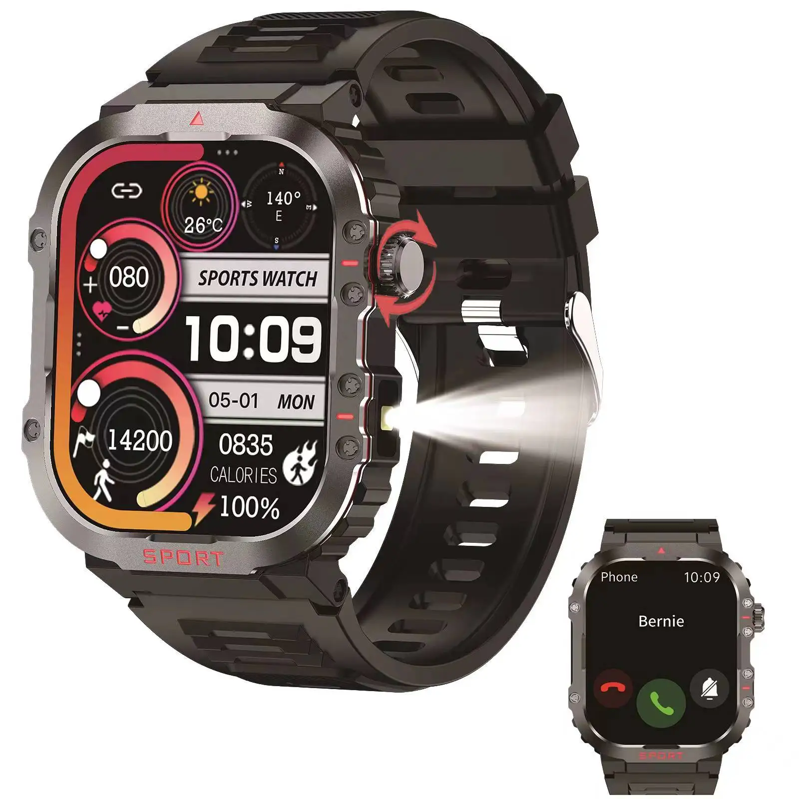 Gaoke H08 Smart Watch 2024 Fitness Tracker Sleep Call Connected Watch Sports Waterproof Fashion Smart Watches