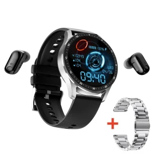 2023 Smart Watch With Earphones Heart Rate Tracker Blood Pressure Oxygen Exercise Android Ios Call Dw88 Ultra Smart Watch