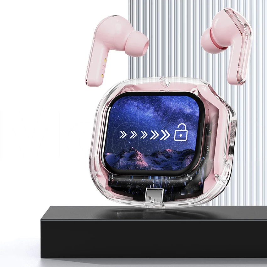 Air Max Smart Touch Screen Earbuds Tws True Wireless In Ear Earphones With Music / Game Dual Modes And Voice Assistant Function