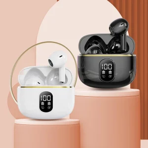 Us Warehouse T02 Bt V5.3 Edr Wireless Earbuds Earphones Led Display Waterproof In Ear Noise Reduction Phone Eletronic Headphones