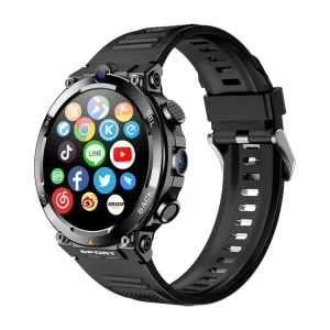 Fashion Men Gps Wifi Sim Round Smartwatch Rotondo Card Sim Dual Camera 4g Smart Watch Android Google Play Store For Sim Card