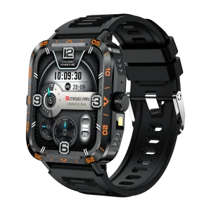 1.95inch Gw59 Men's Sports Smart Watch Heart Rate Oxygen Saturation Monitoring Track Monitoring Talking Smartwatches