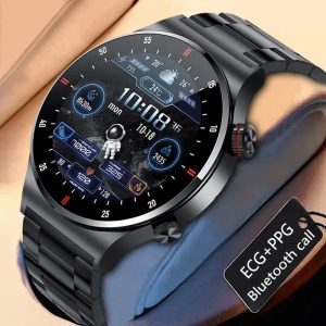 Qw33 Sports Smartwatch AMOLED Display Front View