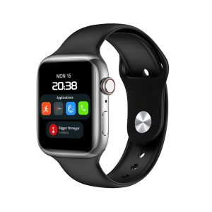 High quality full touch heart rate wireless charging sport smartwatch front view