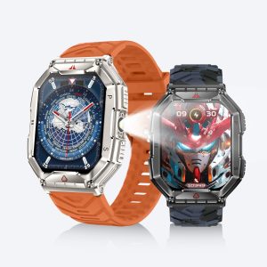 Fashion Smartwatch with Amoled Display and Sports Flashlight