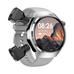 [Hot Item] Hot Sale 2-in-1 Smart Watch Bt Earphones Call Reminder Sleep Heart Rate Tracker Blood Pressure Monitoring Exercise Smart Counter