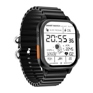 SK9 Ultra 2 Waterproof Health Monitor Smartwatch with Silicone Strap front view